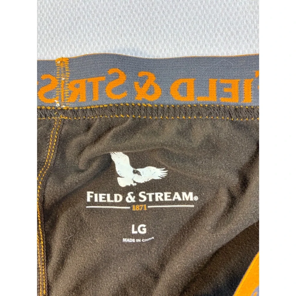 Field & Stream Mens NoScent C3 SmartWick Camo‎ Base Layer Leggings Brown LG